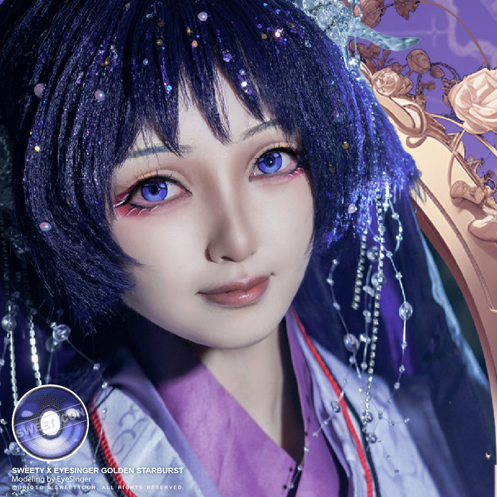 Sweety x Eyesinger Indigo Thunder Eye (2 lenses/pack)-Colored Contacts-UNIQSO