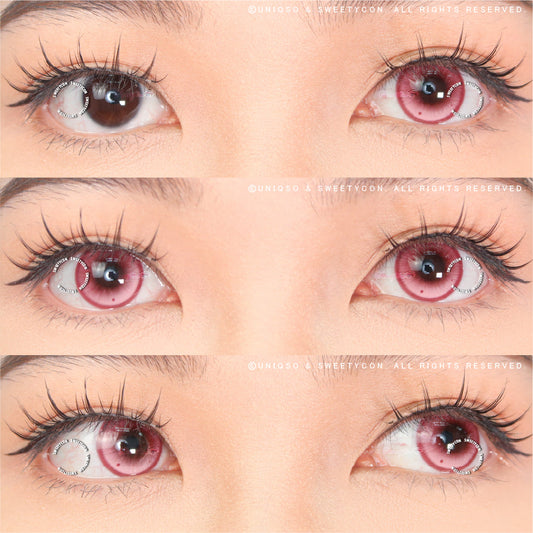 Sweety Dust Rose (1 lens/pack)-Crazy Contacts-UNIQSO