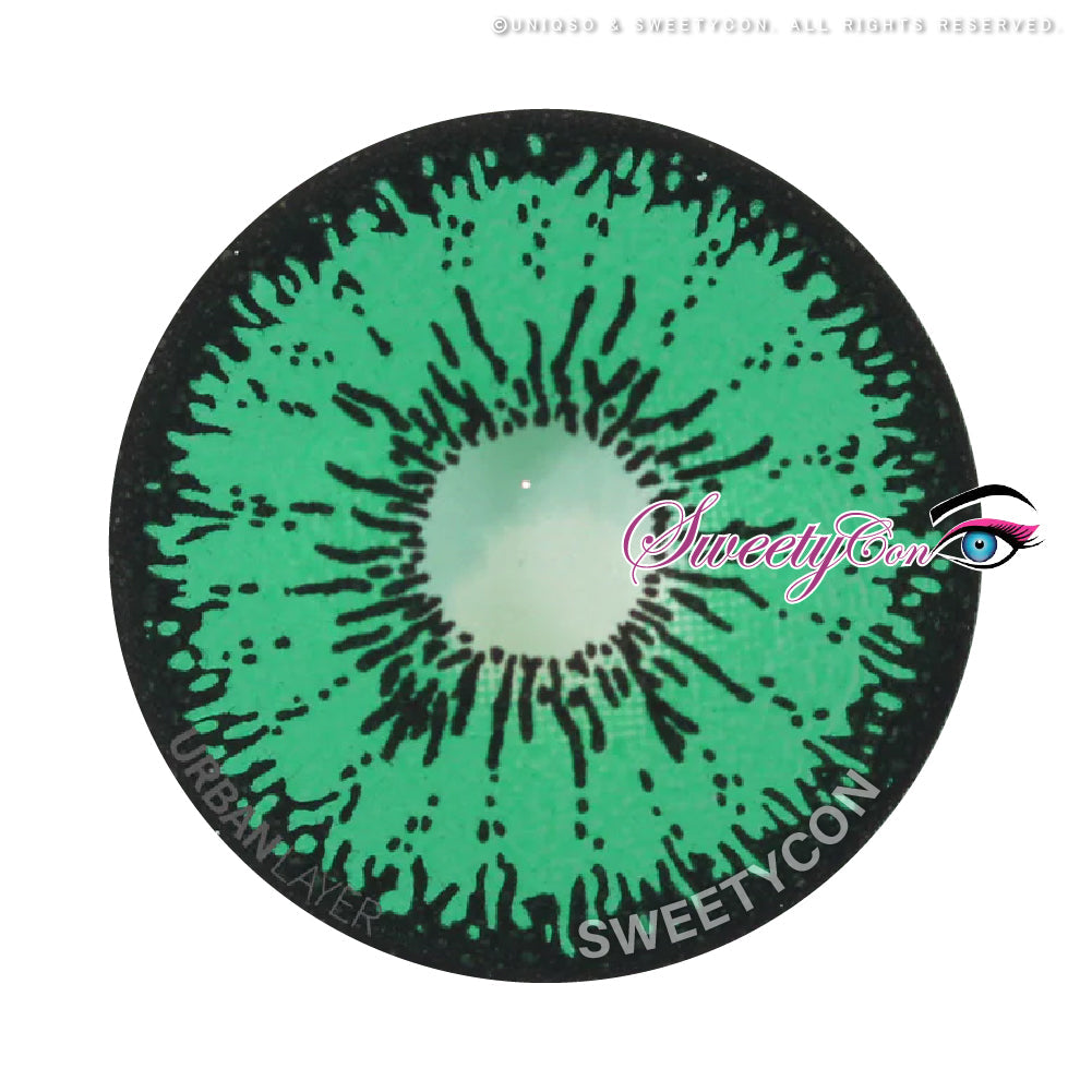 Sweety Mini Sclera Tokyo N Green(1 lens/pack)-Mini Sclera Contacts-UNIQSO