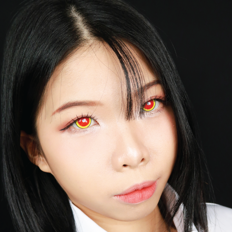 Sweety Demon Killer - Fire Flame (1 lens/pack)-Colored Contacts-UNIQSO