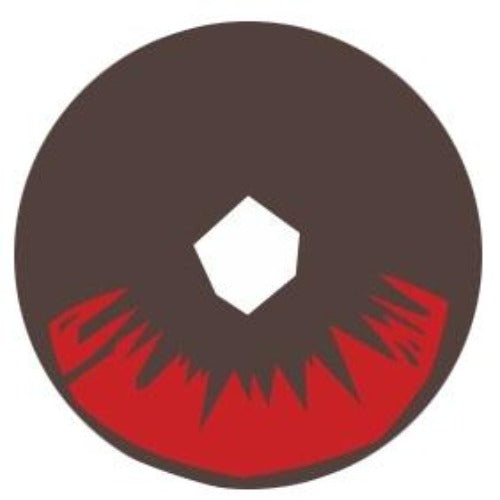 Sweety Demon Killer - Burning Fire (1 lens/pack)-Colored Contacts-UNIQSO