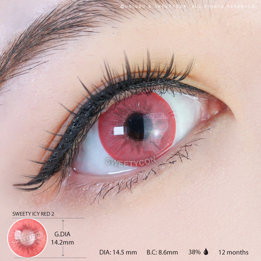 Sweety Icy 2 Pink (1 lens/pack)-Colored Contacts-UNIQSO