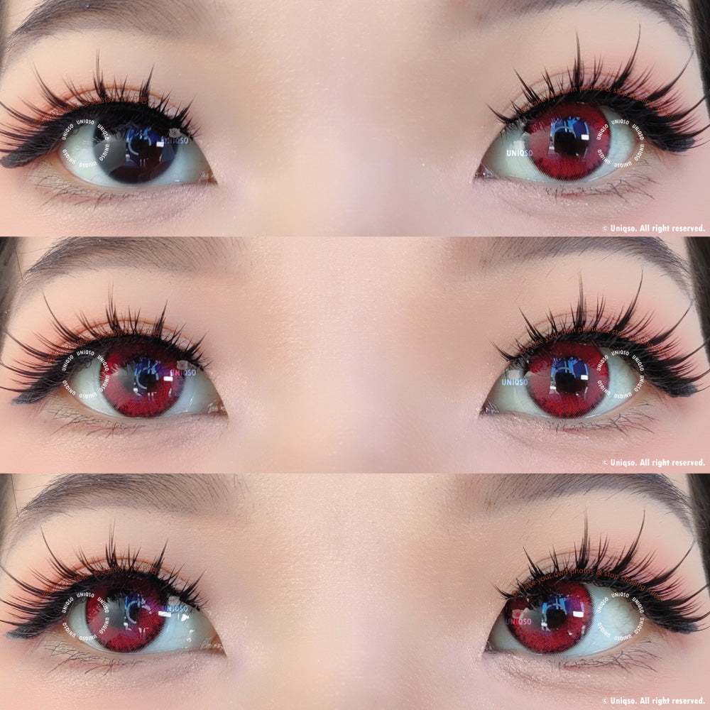 Sweety Annabelle Red (1 lens/pack)-Colored Contacts-UNIQSO