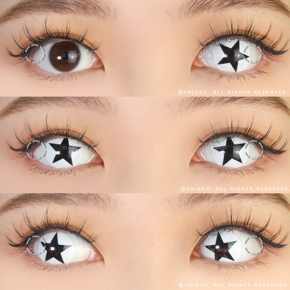 Sweety Anime Black Star (1 lens/pack)-Colored Contacts-UNIQSO