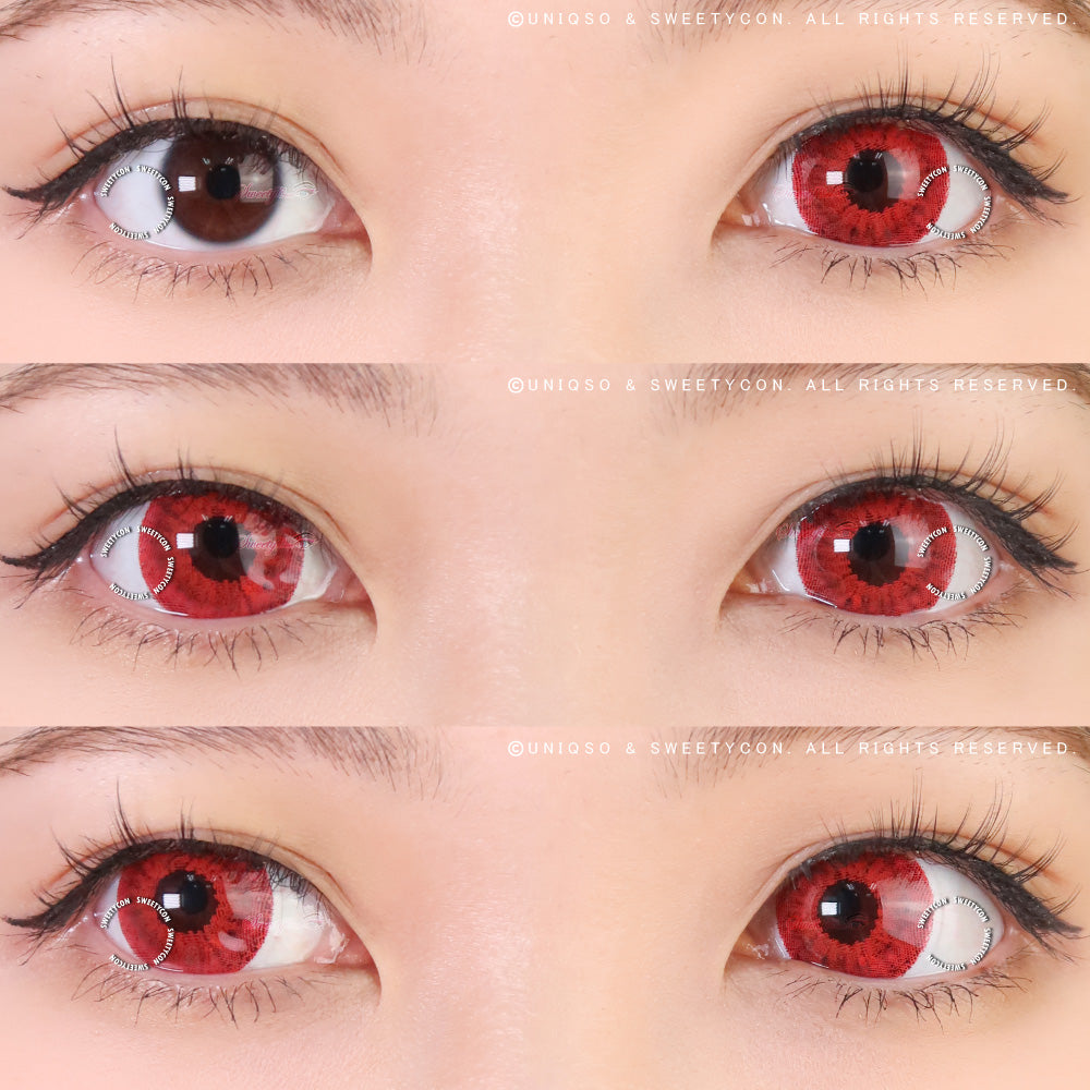 Sweety Mini Sclera Red Devil (1 lens/pack)-Mini Sclera Contacts-UNIQSO