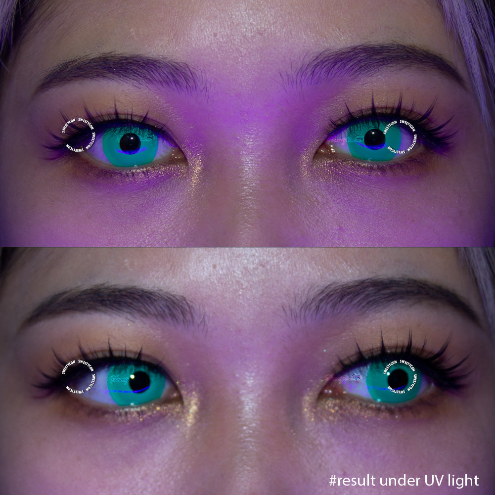 Sweety Crazy UV Glow Green (1 lens/pack)-UV Contacts-UNIQSO