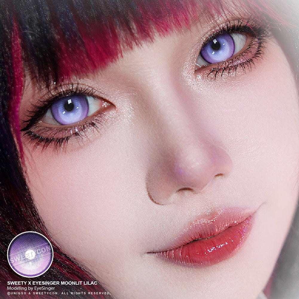 Sweety x Eyesinger Moonlit Lilac (2 lenses/pack)-Colored Contacts-UNIQSO
