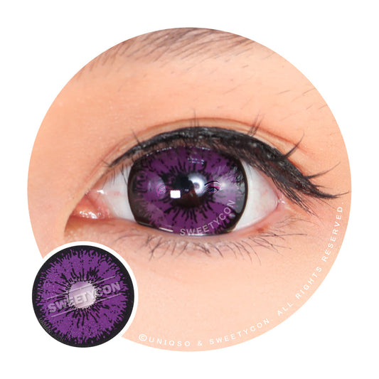 Sweety Mini Sclera Tokyo N Violet(1 lens/pack)-Mini Sclera Contacts-UNIQSO