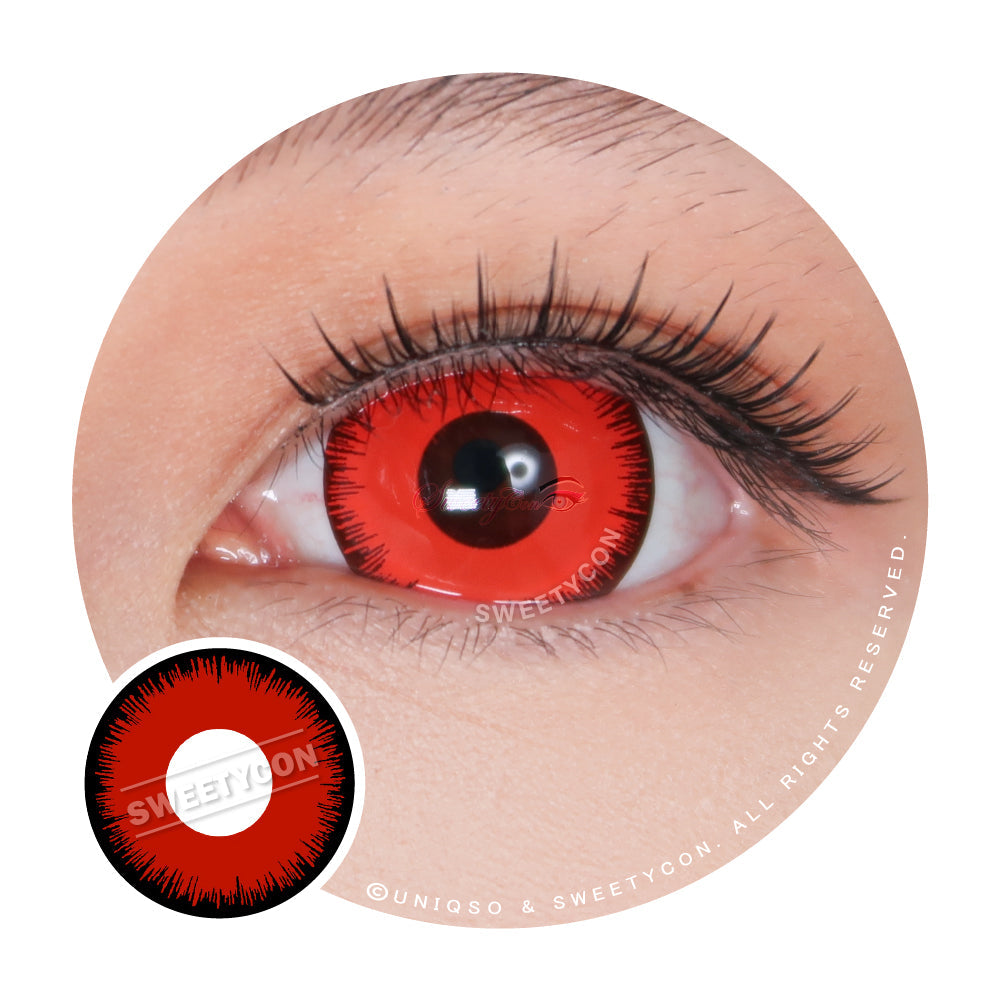 Sweety Mini Sclera Mystic Red (1 lens/pack)-Mini Sclera Contacts-UNIQSO