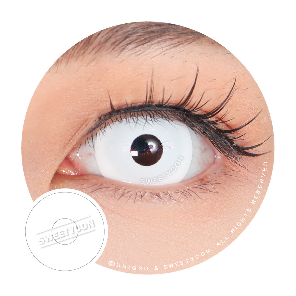 Sweety Mini Sclera White Out (1 lens/pack)-Mini Sclera Contacts-UNIQSO