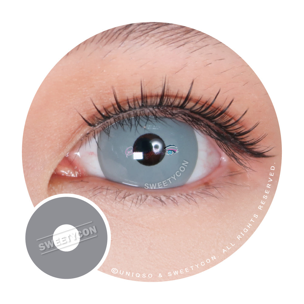 Sweety Mini Sclera Gray (1 lens/pack)-Mini Sclera Contacts-UNIQSO