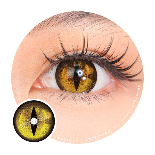 金色惡魔貓眼（新款）Sweety Crazy Gold Demon Eye / Cat Eye (New)（一片裝）