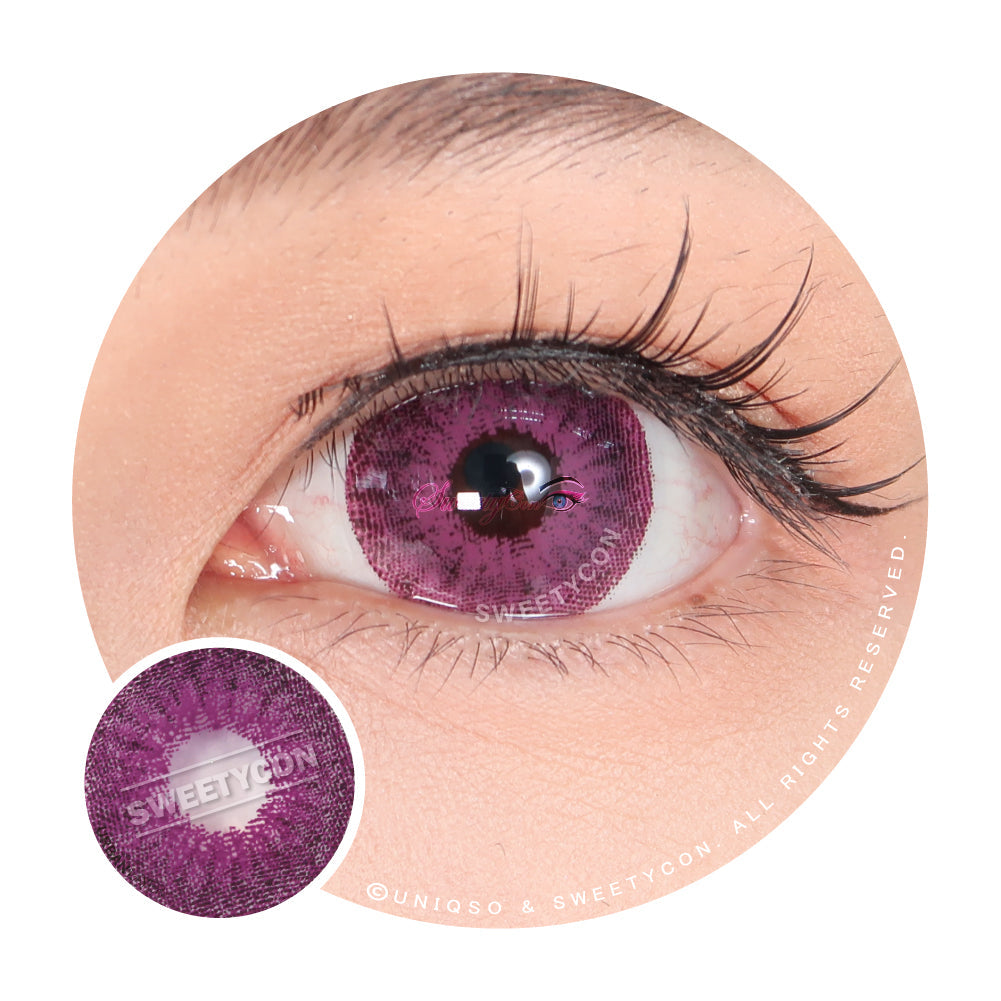 Sweety Mini Sclera Violet Devil (1 lens/pack)-Mini Sclera Contacts-UNIQSO
