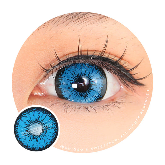 Sweety Mini Sclera Tokyo N Blue (1 lens/pack)-Mini Sclera Contacts-UNIQSO