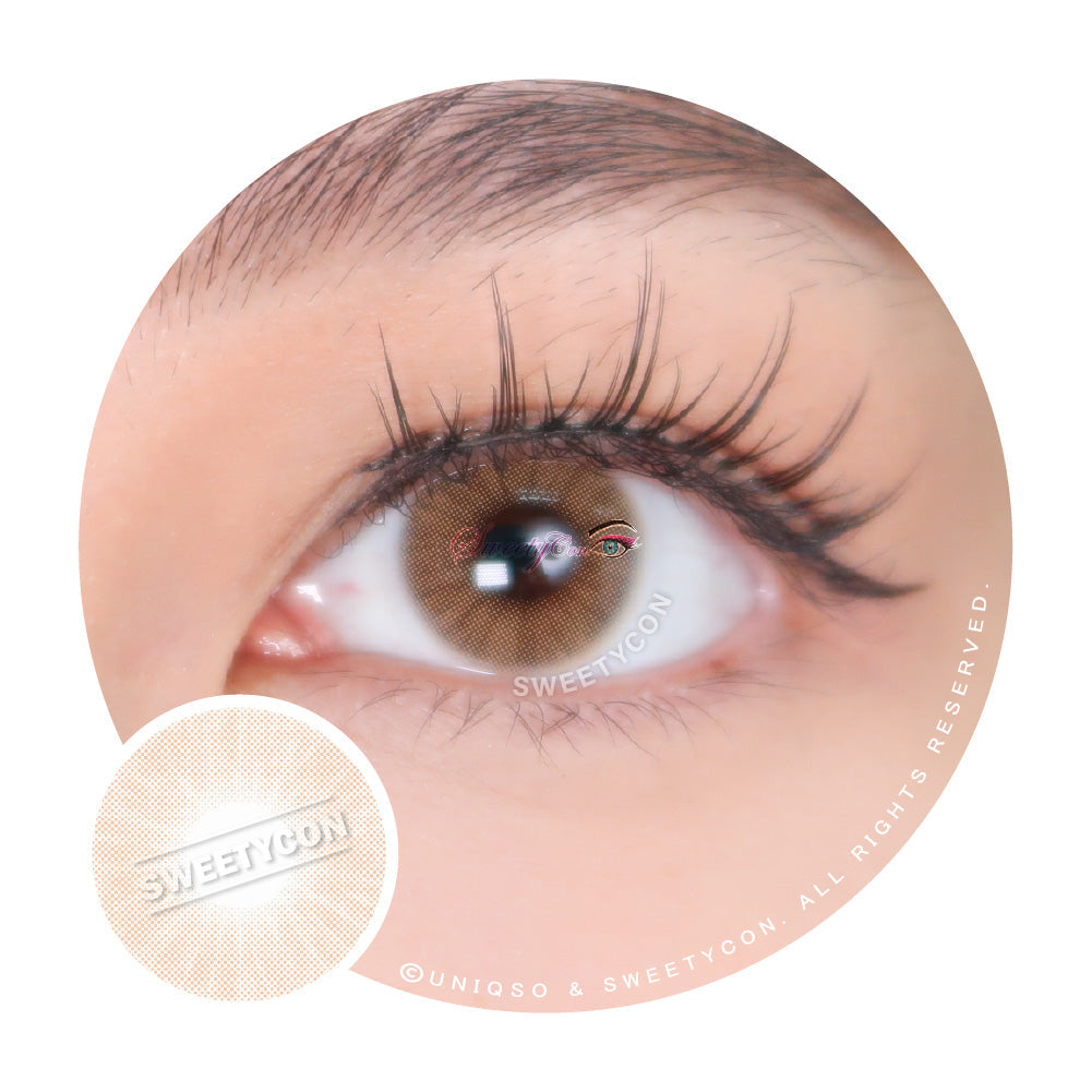 Sweety Hidrocor Ochre (1 lens/pack)-Colored Contacts-UNIQSO