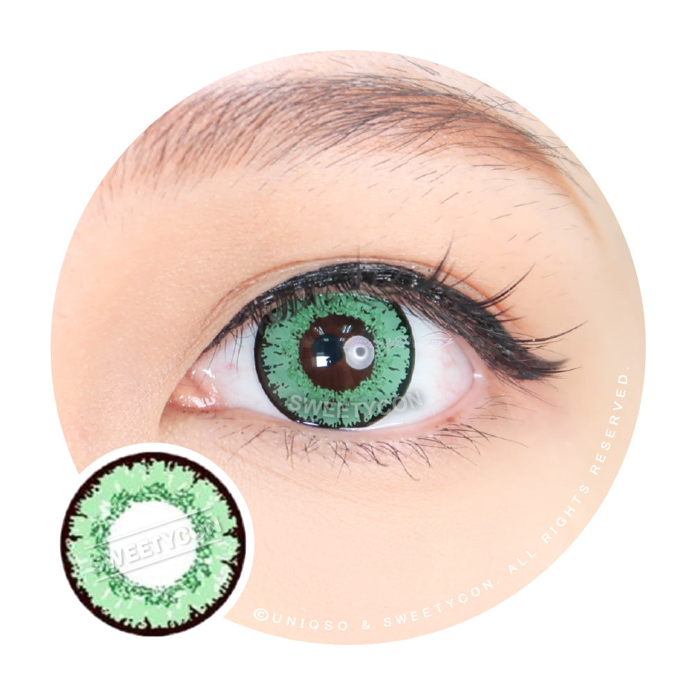 Sweety Queen Green (1 lens/pack)-Colored Contacts-UNIQSO