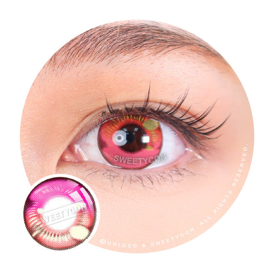 Sweety Anime Pink (1 lens/pack)-Colored Contacts-UNIQSO