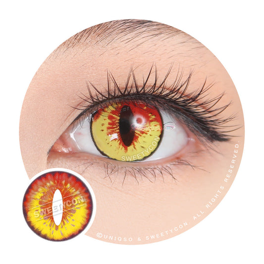 Sweety Crazy Mystery Orb Yellow (1 lens/pack)-Crazy Contacts-UNIQSO
