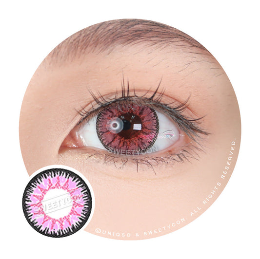 Sweety Candy Pink (1 lens/pack)-Colored Contacts-UNIQSO