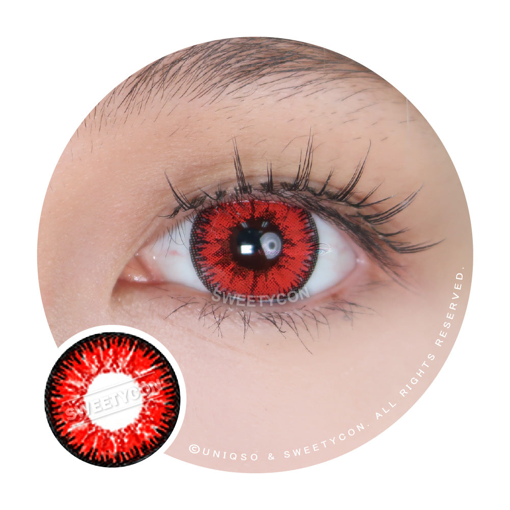 Sweety Candy Red (1 lens/pack)-Colored Contacts-UNIQSO