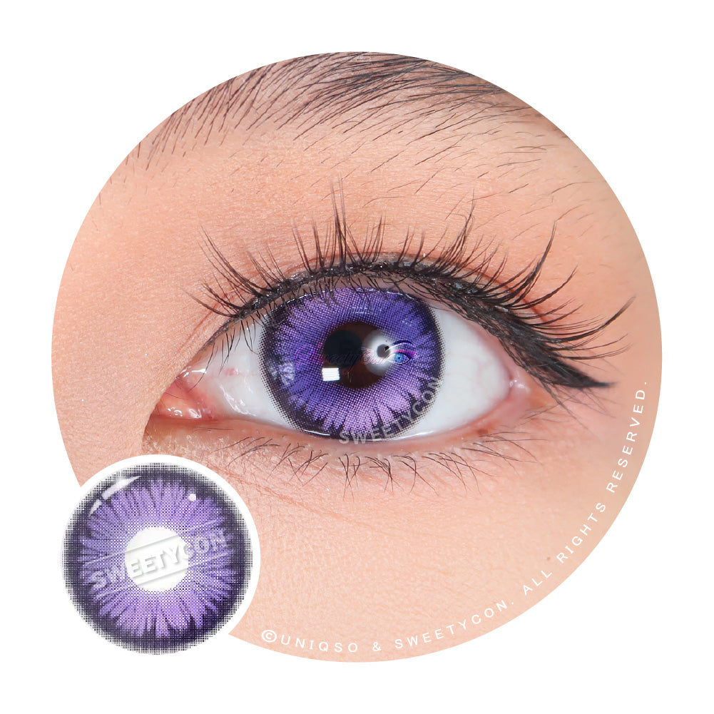 Sweety Mystic Wing Violet (1 lens/pack)-Colored Contacts-UNIQSO