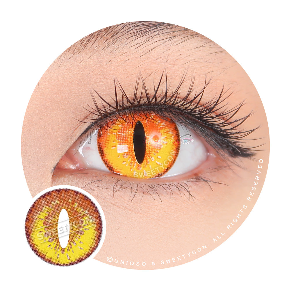 Sweety Crazy Mystery Orb Orange (1 lens/pack)-Crazy Contacts-UNIQSO