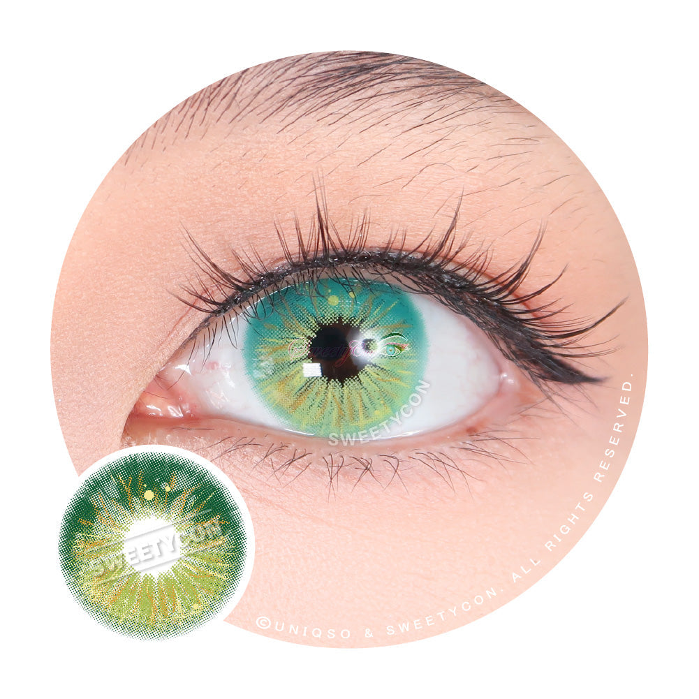 Sweety Crazy Lollipop Green (1 lens/pack)-Colored Contacts-UNIQSO