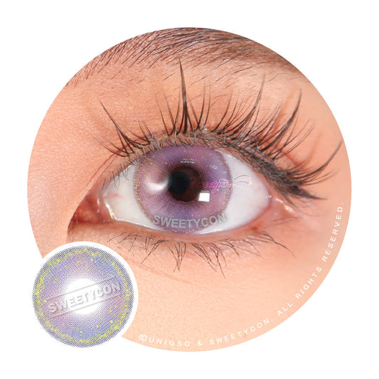 Sweety Lovejoy Violet (1 lens/pack)-Colored Contacts-UNIQSO