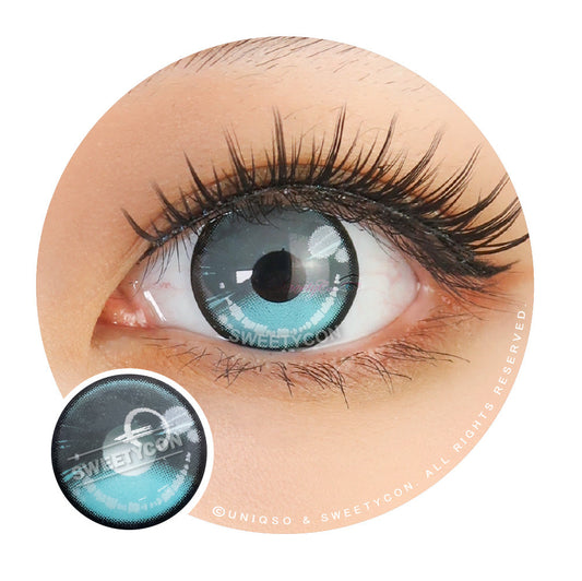 Sweety Anime 2 Gray Blue (1 lens/pack)-Colored Contacts-UNIQSO