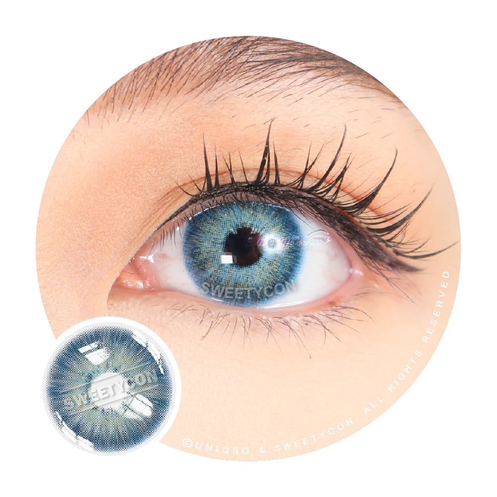Sweety Magnificent Antarctic Blue (1 lens/pack)-Colored Contacts-UNIQSO
