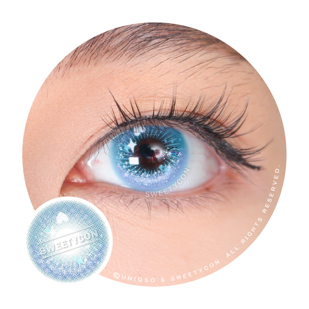 Sweety Crazy Candy Pop Blue (1 lens/pack)-Colored Contacts-UNIQSO