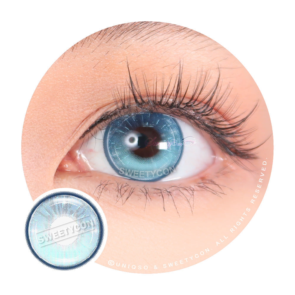 Sweety Vista Blue (1 lens/pack)-Colored Contacts-UNIQSO