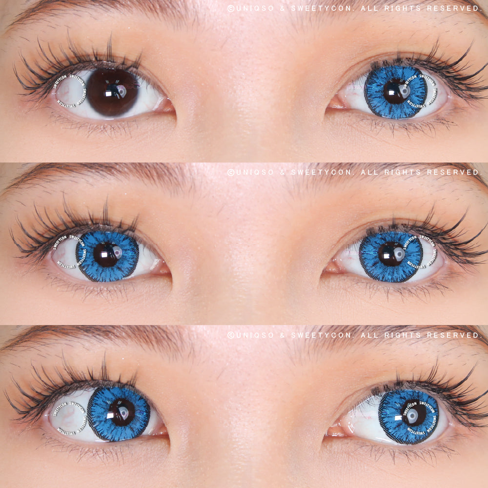 Sweety Candy Blue (New) (1 lens/pack)-Colored Contacts-UNIQSO