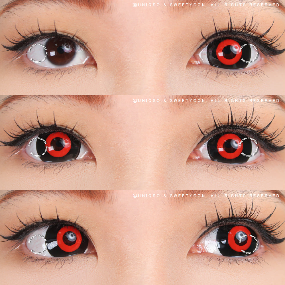 Sweety Mini Sclera Lens Red Ghouls (1 lens/pack)-Mini Sclera Contacts-UNIQSO