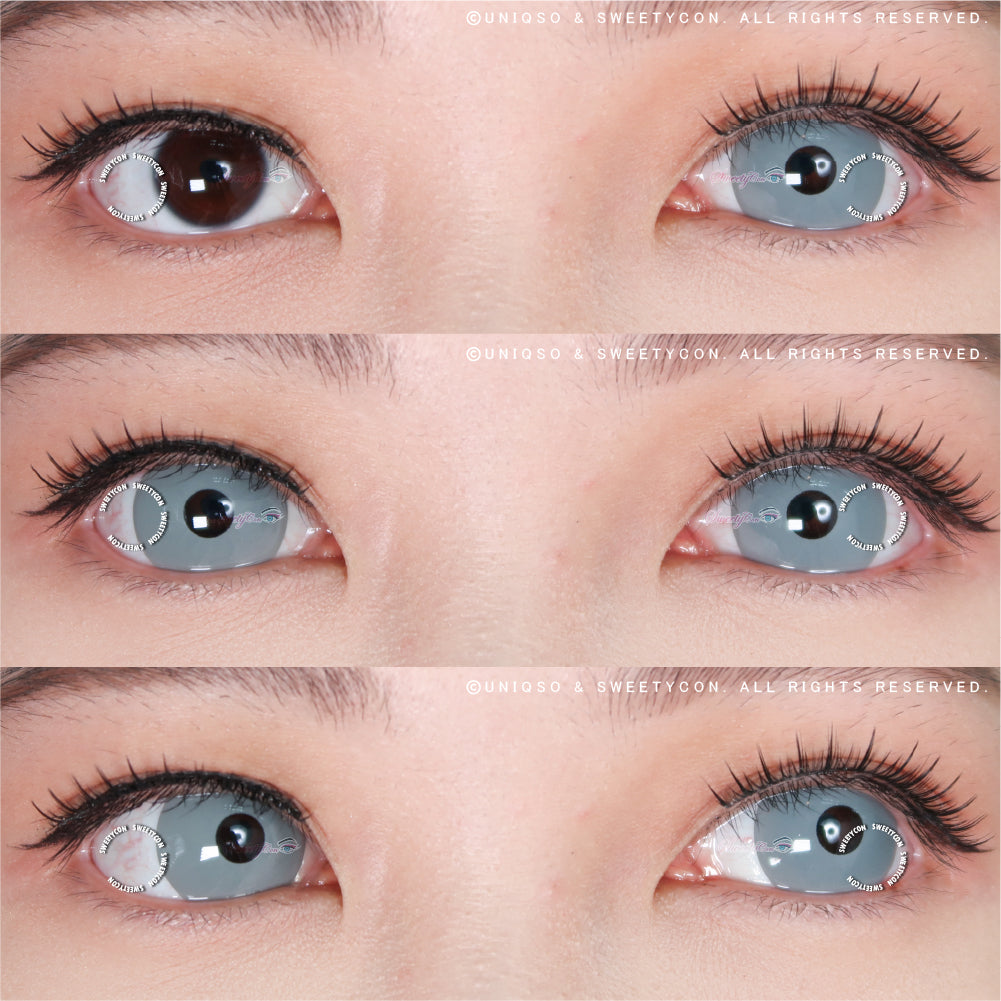 Sweety Mini Sclera Gray (1 lens/pack)-Mini Sclera Contacts-UNIQSO