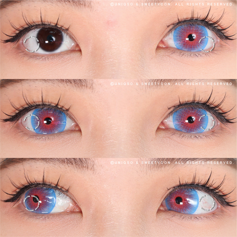 Sweety Mini Sclera Mystic Flame (1 lens/pack)-Mini Sclera Contacts-UNIQSO