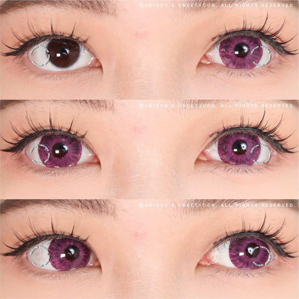 Sweety Mini Sclera Violet Devil (1 lens/pack)-Mini Sclera Contacts-UNIQSO