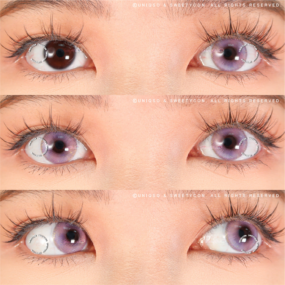 Sweety Lovejoy Violet (1 lens/pack)-Colored Contacts-UNIQSO