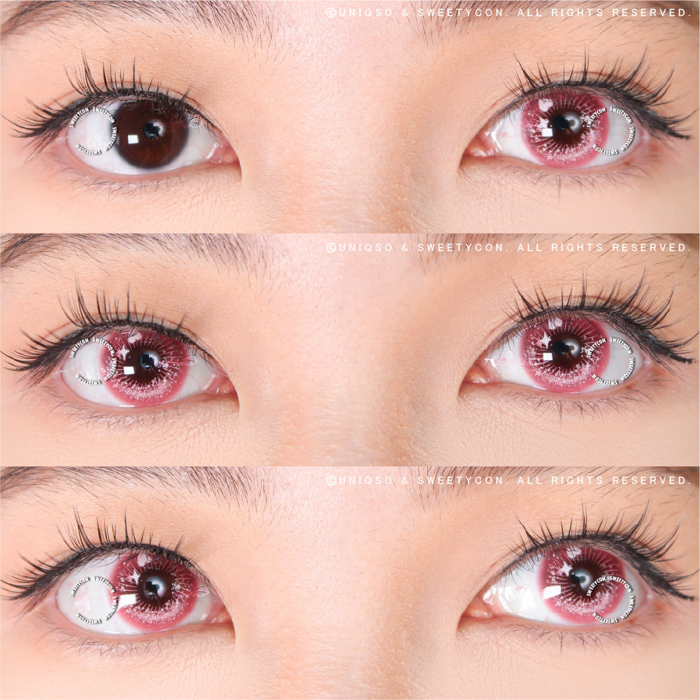 Sweety Crazy Candy Pop Pink (1 lens/pack)-Colored Contacts-UNIQSO