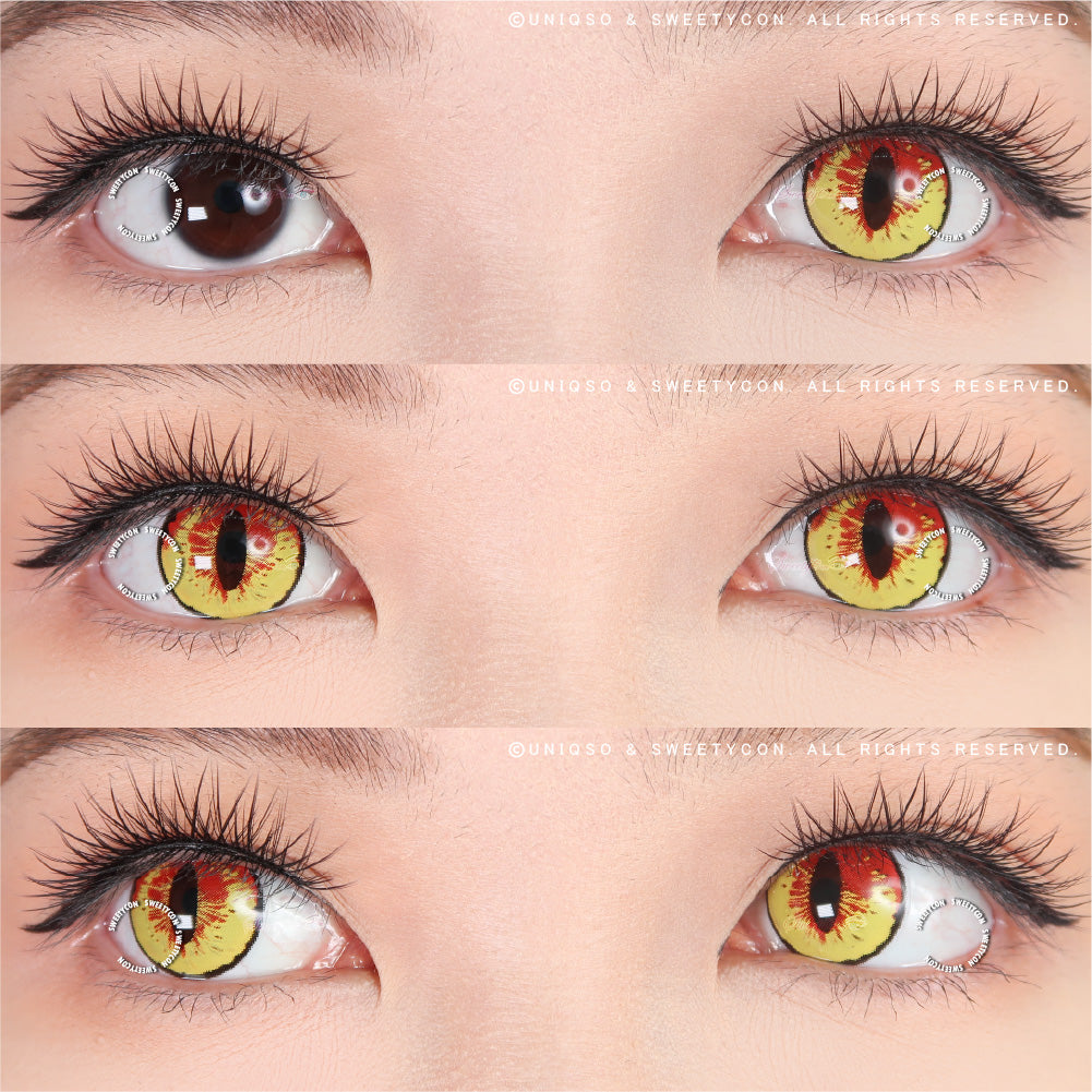 Sweety Crazy Mystery Orb Yellow (1 lens/pack)-Crazy Contacts-UNIQSO