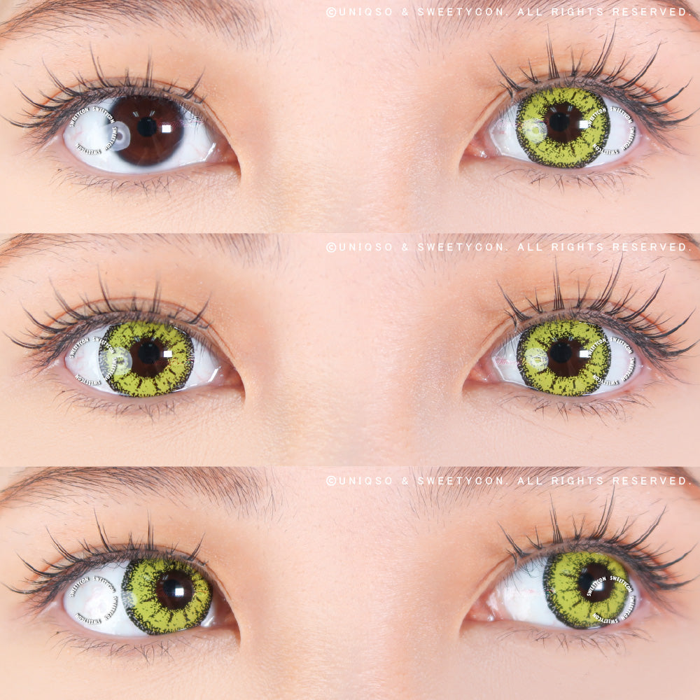 Sweety Crazy Zombie Yellow (1 lens/pack)-Crazy Contacts-UNIQSO