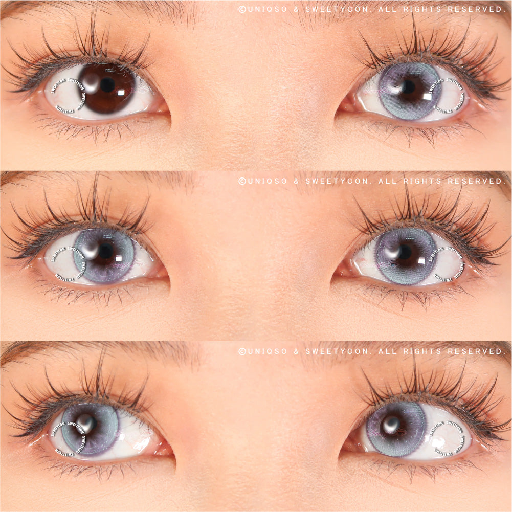Sweety Butterfly Blue (1 lens/pack)-Colored Contacts-UNIQSO