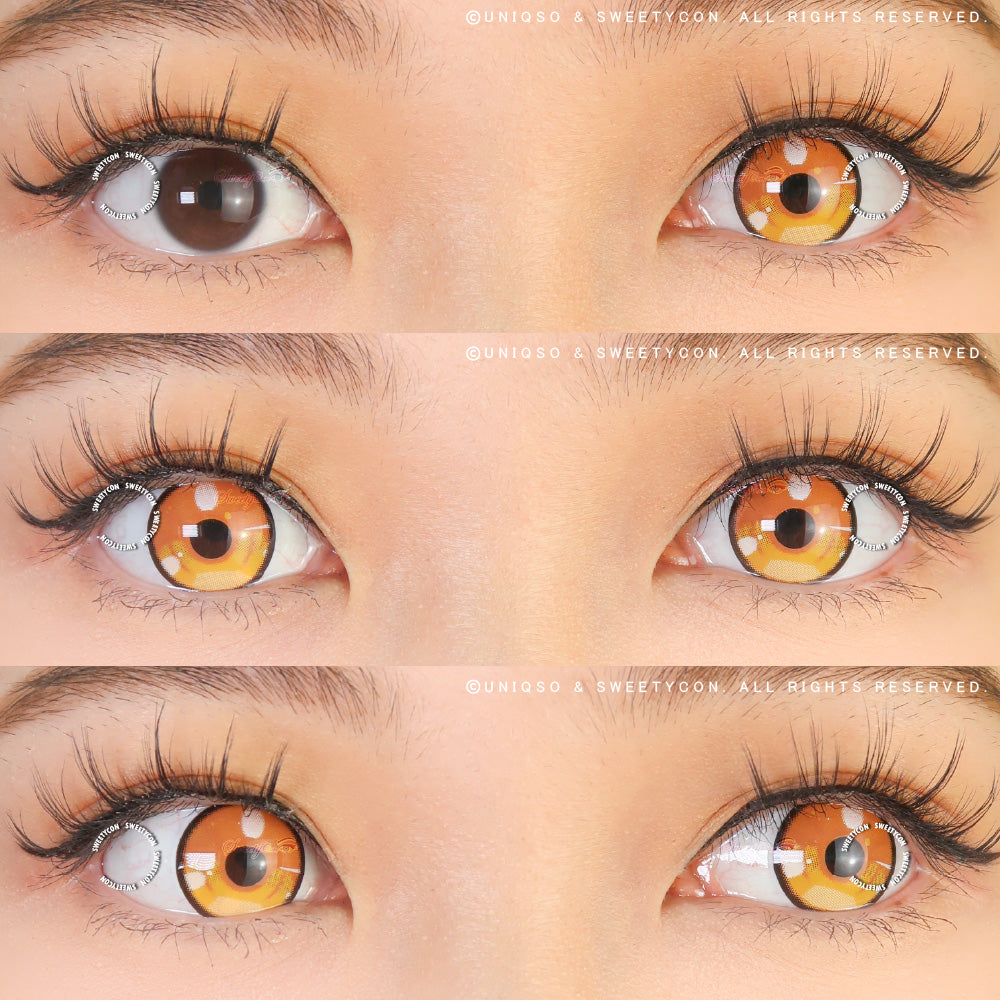 Sweety Anime 3 Yellow (1 lens/pack)-Colored Contacts-UNIQSO