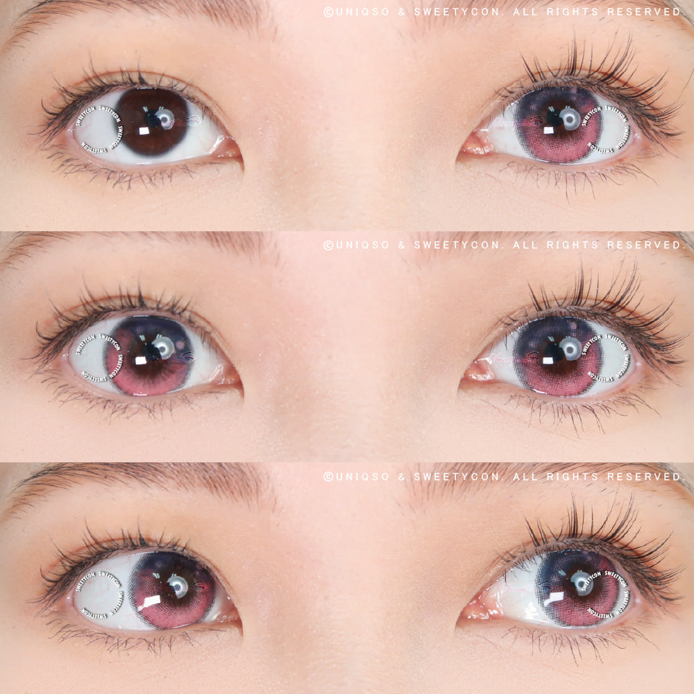 Sweety Anime Tear Purple Pink (1 lens/pack)-Colored Contacts-UNIQSO