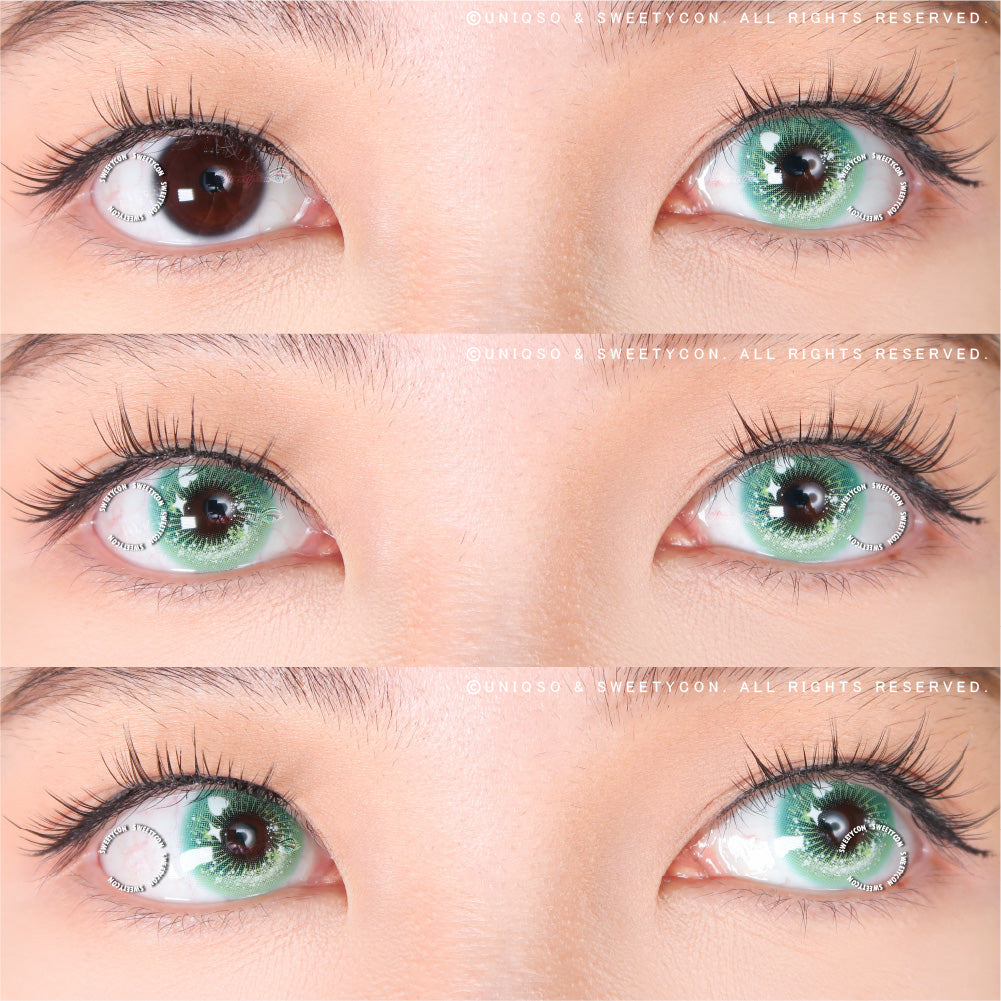 Sweety Crazy Candy Pop Green (1 lens/pack)-Colored Contacts-UNIQSO