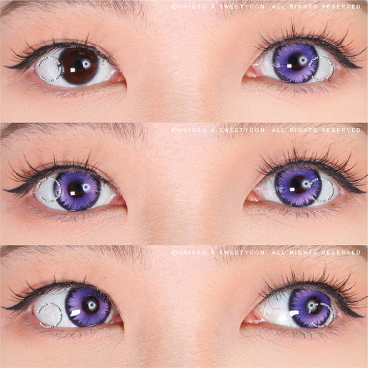 Sweety Mystic Wing Violet (1 lens/pack)-Colored Contacts-UNIQSO