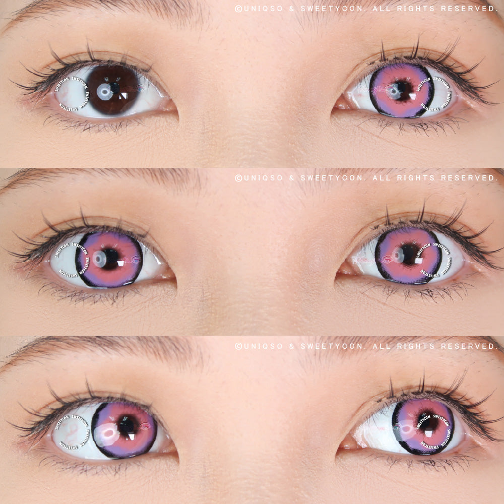 Sweety Crazy Platonic Violet Pink (1 lens/pack)-Crazy Contacts-UNIQSO