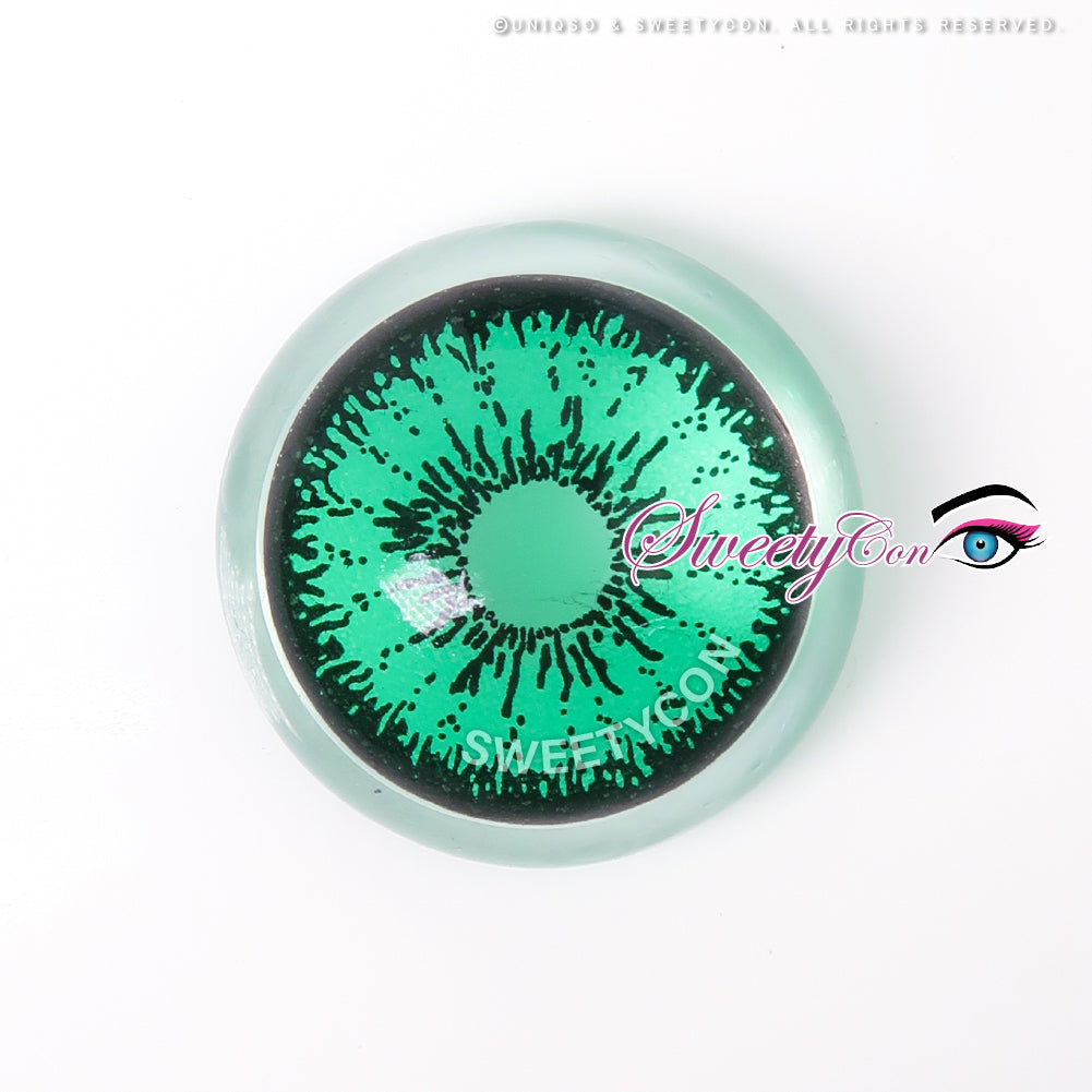 Sweety Mini Sclera Tokyo N Green(1 lens/pack)-Mini Sclera Contacts-UNIQSO