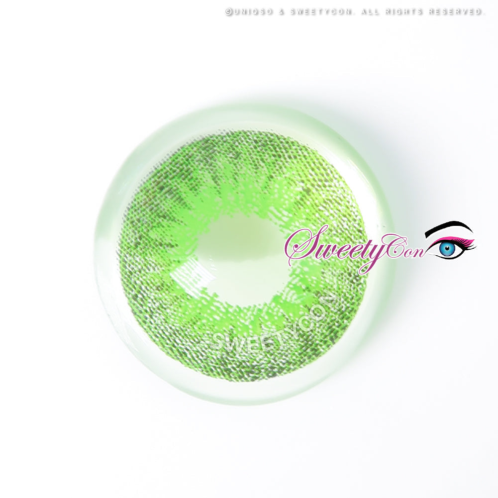 Sweety Mini Sclera Green Devil (1 lens/pack)-Mini Sclera Contacts-UNIQSO