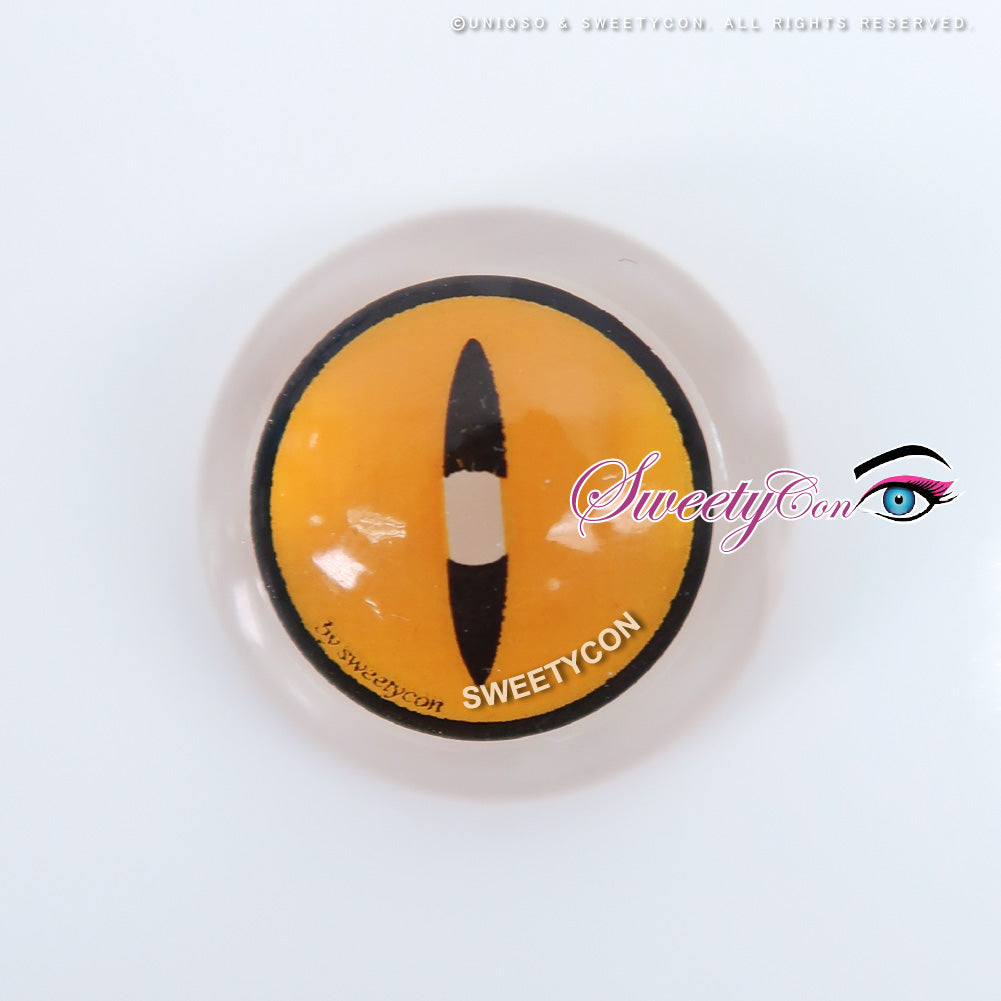 Sweety Crazy Gold Demon Eye / Cat Eye (1 lens/pack)-Crazy Contacts-UNIQSO